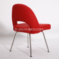 Kırmızı Çağdaş Kumaş Yemek Sandalyeleri